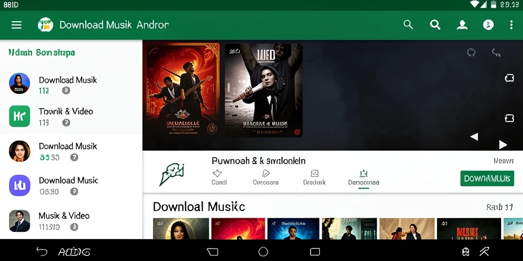Tampilan antarmuka 88ID yang sederhana dan fungsional untuk Download Musik.