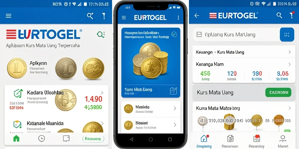 Tampilan antarmuka utama EUROTOGEL dengan fungsi Kurs Mata Uang.