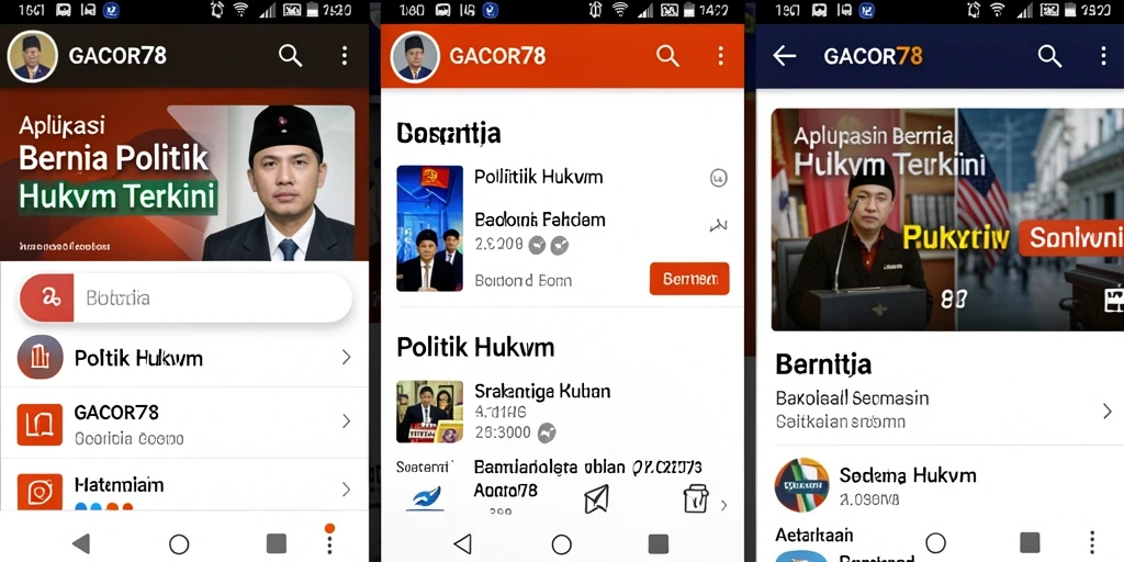 Tampilan utama GACOR78 yang jelas dan informatif.
