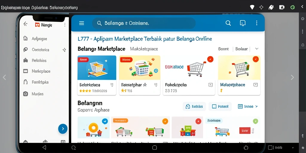 Tampilan utama L777 dengan kategori produk yang jelas dan mudah dijelajahi.