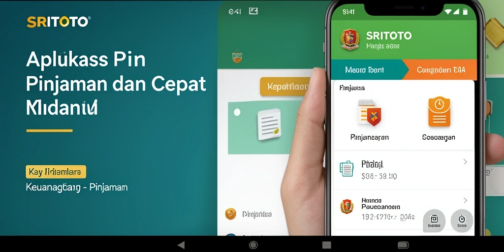 Tampilan antarmuka aplikasi SRITOTO untuk pengajuan pinjaman.