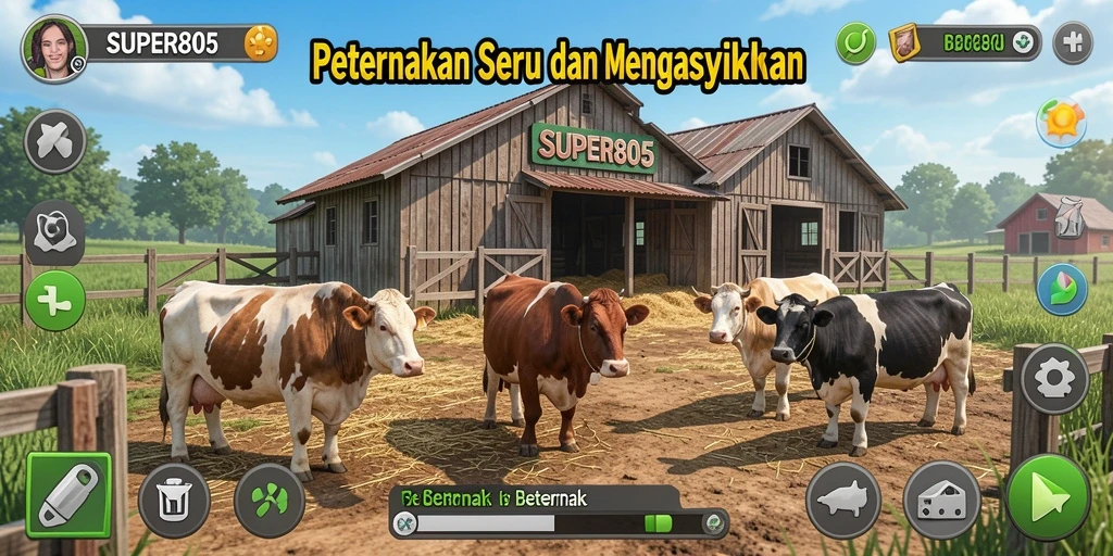 Tampilan antarmuka <strong>SUPER805</strong> yang menarik dan mudah digunakan.