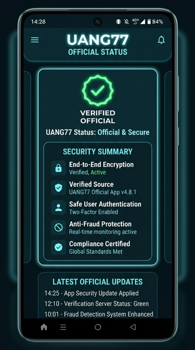 Halaman Resmi Uang77 untuk Pengguna Android